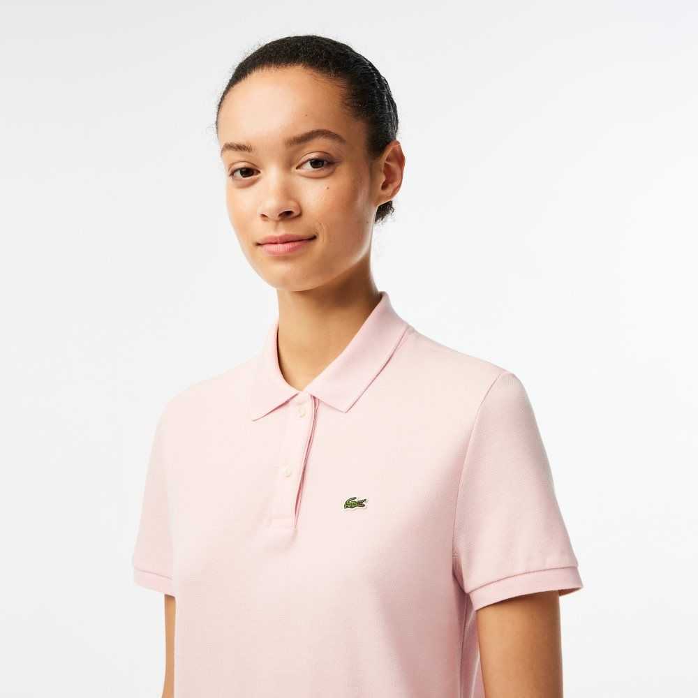 Lacoste Regular Fit Soft Bomull Petit Pique Lyse Rosa | 2748-VURAY