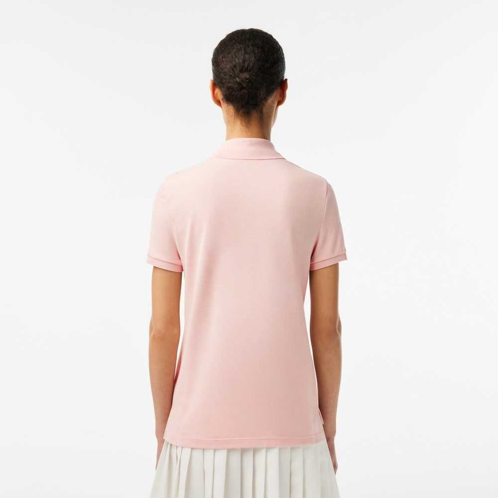 Lacoste Regular Fit Soft Bomull Petit Pique Lyse Rosa | 2748-VURAY