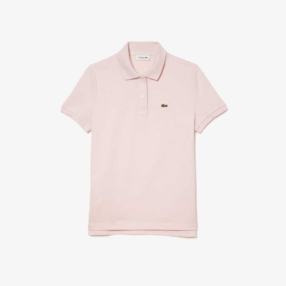 Lacoste Regular Fit Soft Bomull Petit Pique Lyse Rosa | 2748-VURAY