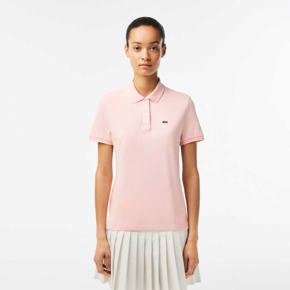 Lacoste Regular Fit Soft Bomull Petit Pique Lyse Rosa | 2748-VURAY