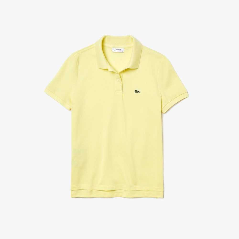 Lacoste Regular Fit Soft Bomull Petit Pique Gul | 8046-SHZIA