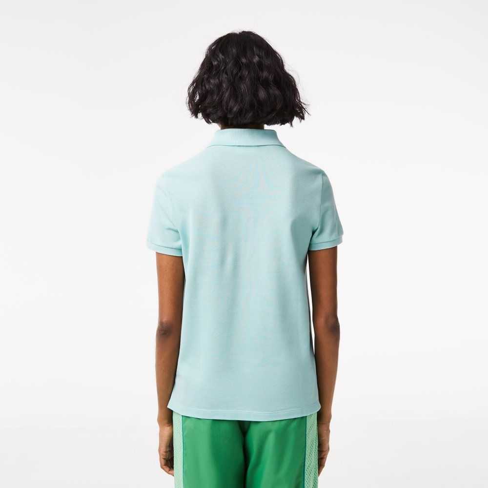 Lacoste Regular Fit Soft Bomull Petit Pique Mint | 8409-XAFUC