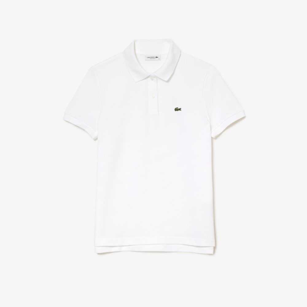 Lacoste Regular Fit Soft Bomull Petit Pique Hvite | 8934-KFVGM