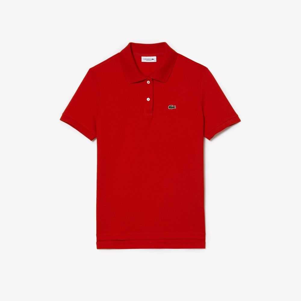 Lacoste Regular Fit Soft Bomull Petit Pique Rød | 9632-SICKZ