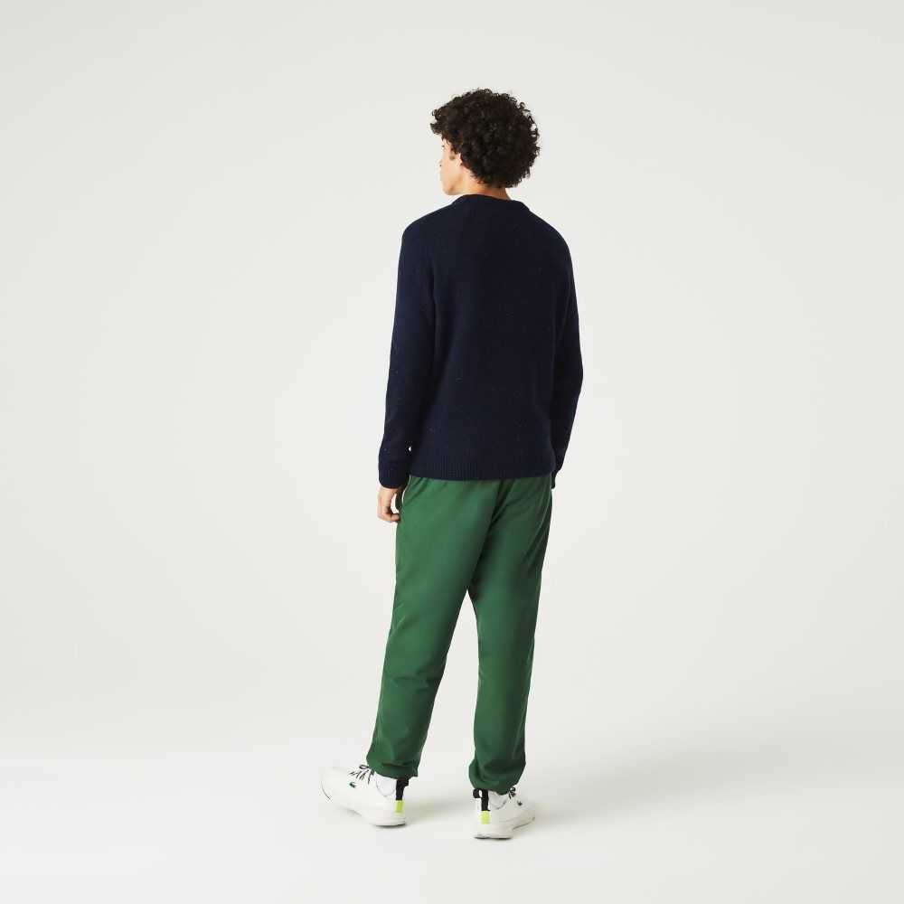 Lacoste Regular Fit Speckled Print Ull Jersey Marineblå Blå | 3671-BNYHS