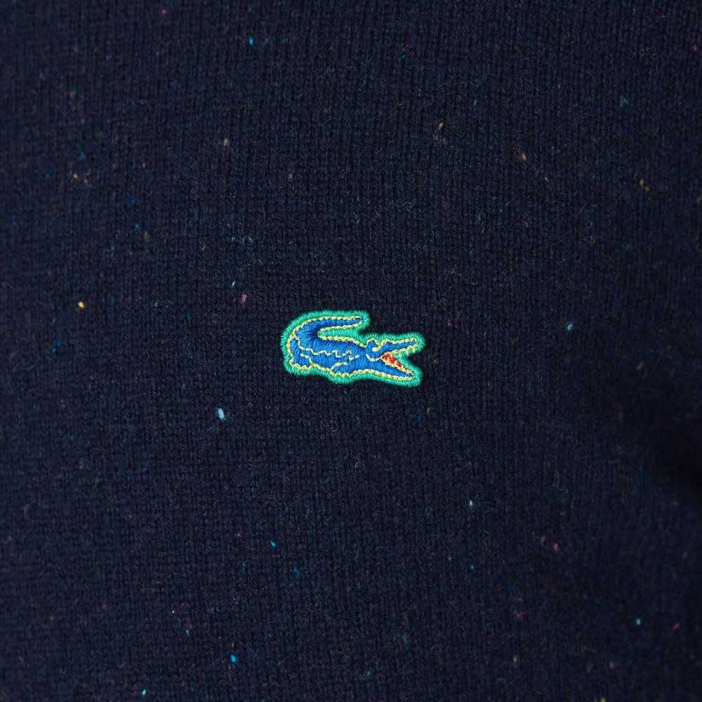 Lacoste Regular Fit Speckled Print Ull Jersey Marineblå Blå | 3671-BNYHS