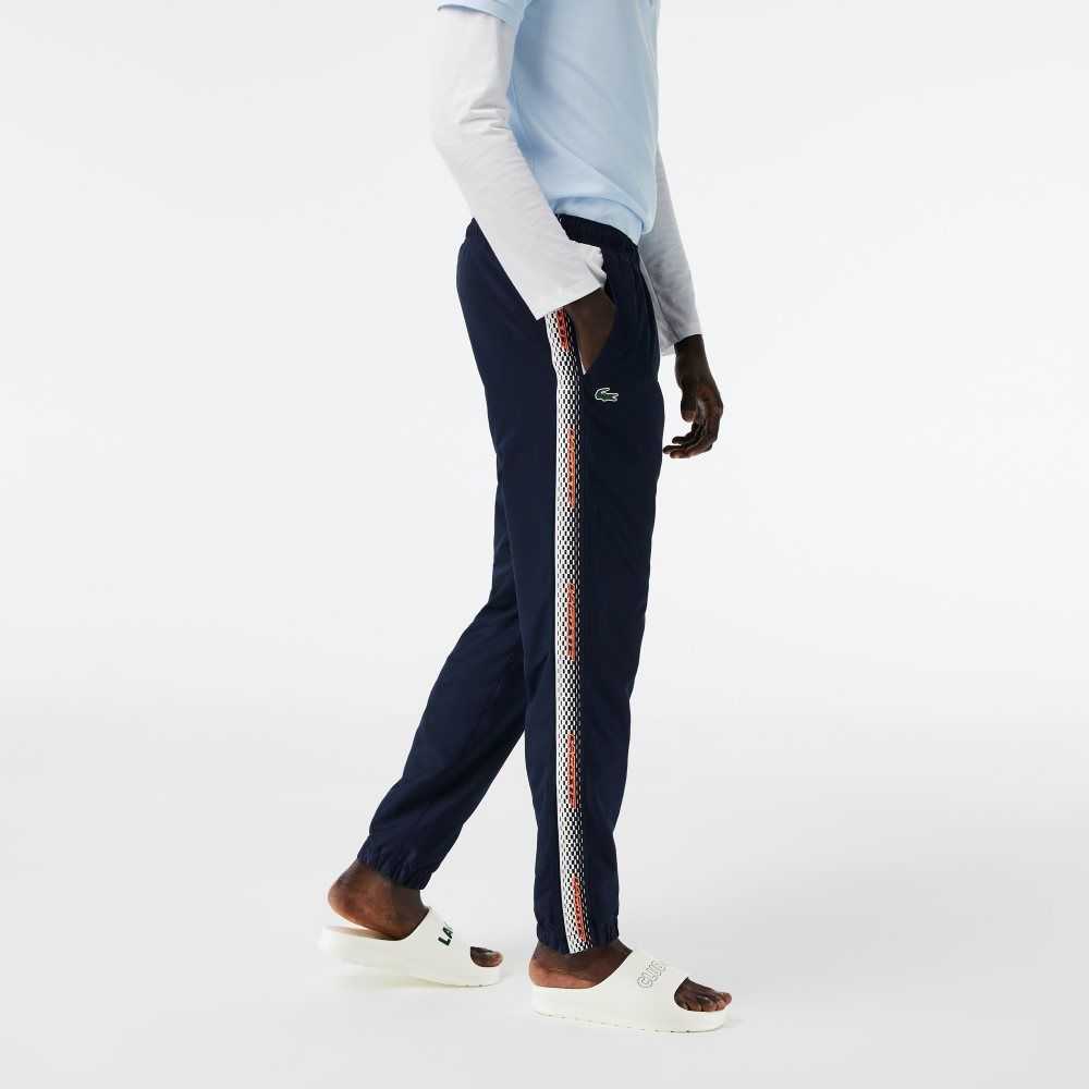 Lacoste Regular Fit Track Pants Marineblå Blå Hvite | 0925-OWRYH