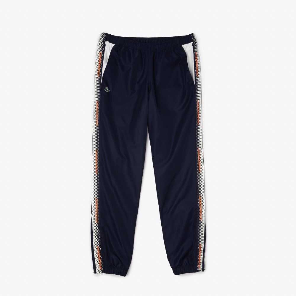 Lacoste Regular Fit Track Pants Marineblå Blå Hvite | 0925-OWRYH