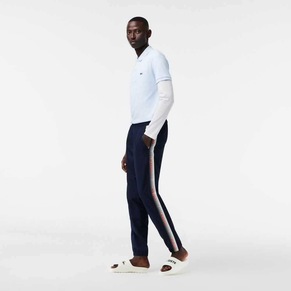 Lacoste Regular Fit Track Pants Marineblå Blå Hvite | 0925-OWRYH