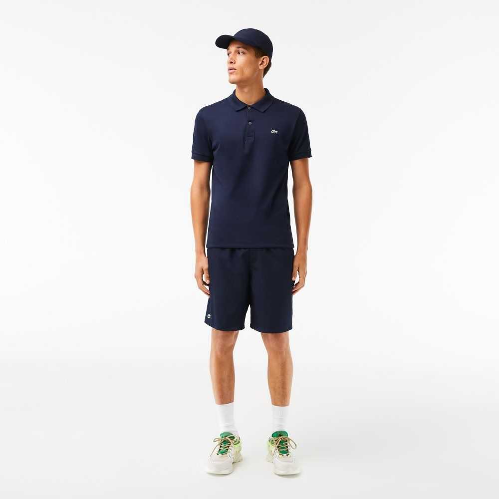 Lacoste Regular Fit Ultra Soft Bomull Jersey Marineblå Blå | 0156-GQLTM