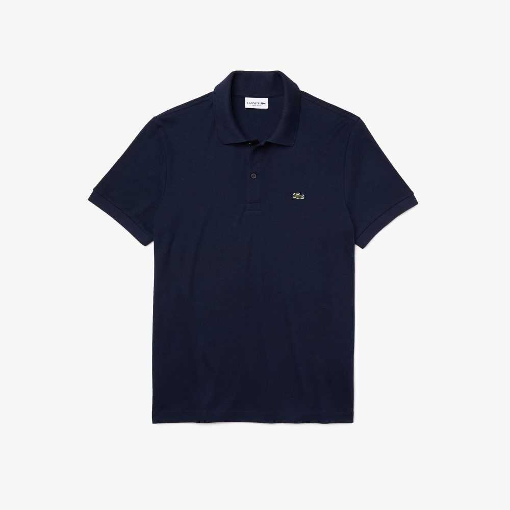 Lacoste Regular Fit Ultra Soft Bomull Jersey Marineblå Blå | 0156-GQLTM