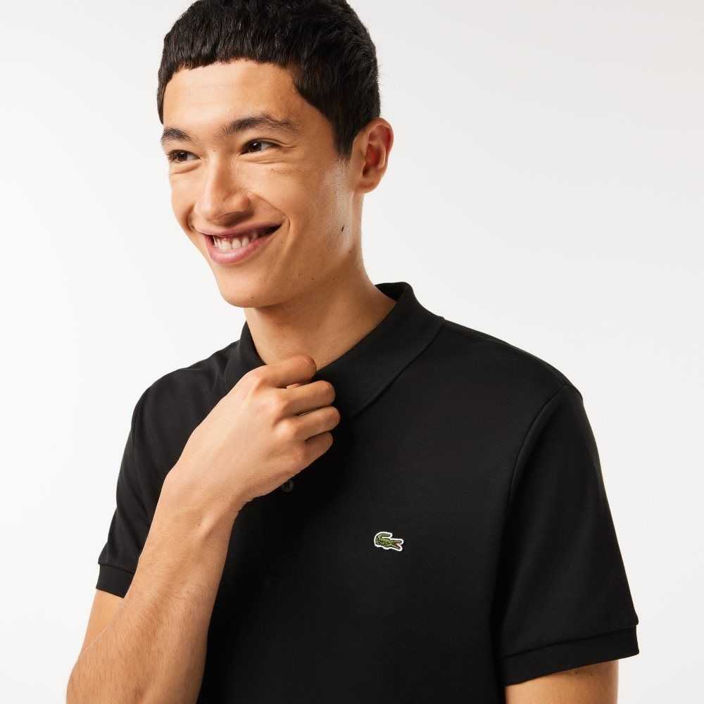 Lacoste Regular Fit Ultra Soft Bomull Jersey Svarte | 3794-NRMHW