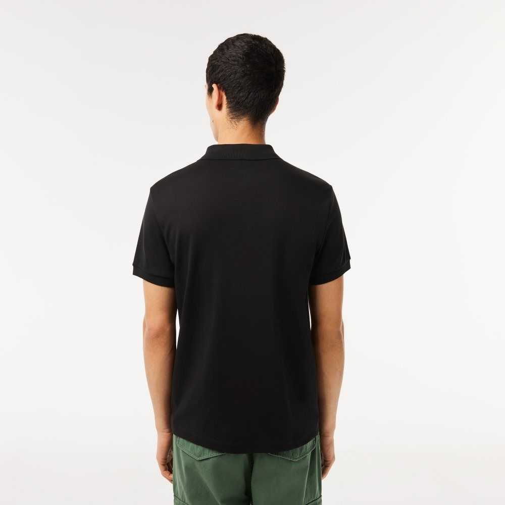 Lacoste Regular Fit Ultra Soft Bomull Jersey Svarte | 3794-NRMHW