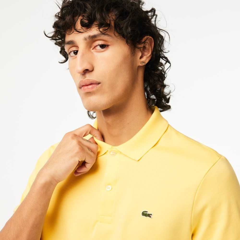 Lacoste Regular Fit Ultra Soft Bomull Jersey Gul | 4083-TCBZQ