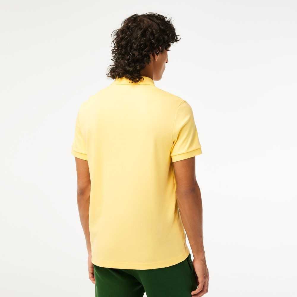 Lacoste Regular Fit Ultra Soft Bomull Jersey Gul | 4083-TCBZQ