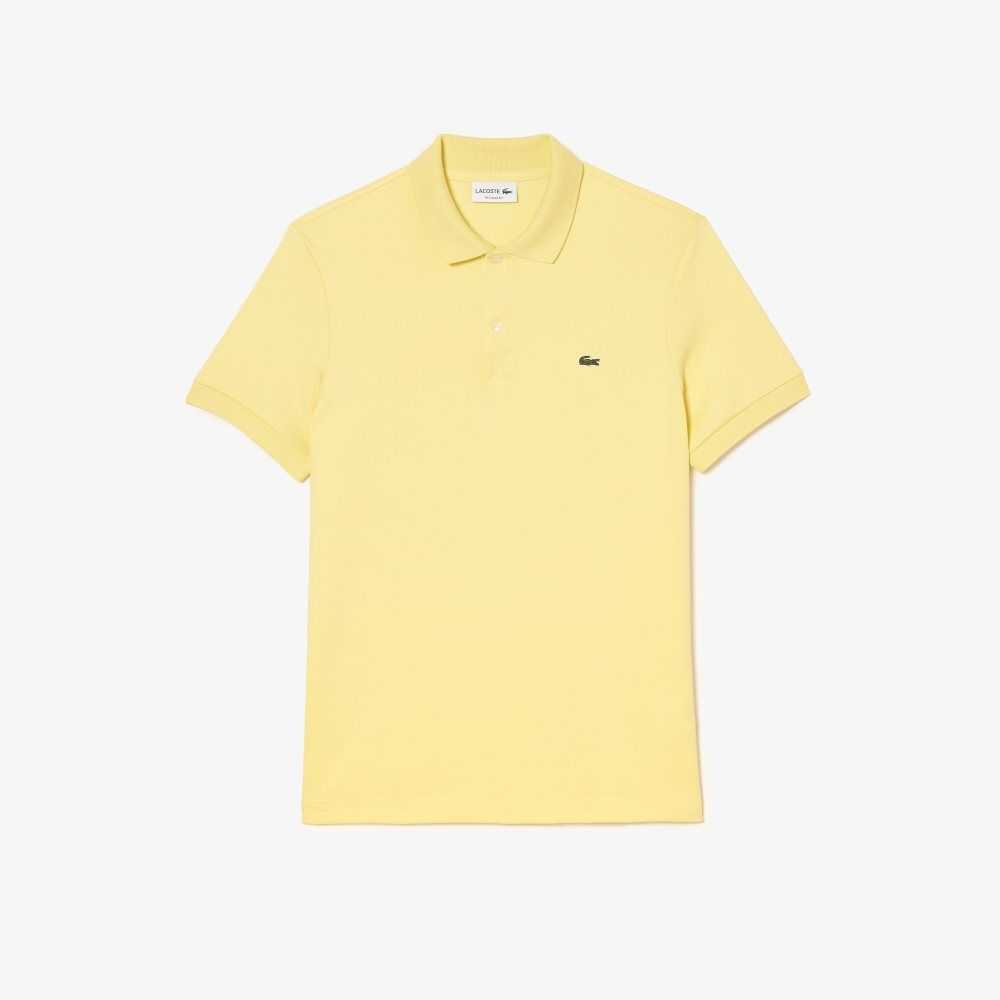 Lacoste Regular Fit Ultra Soft Bomull Jersey Gul | 4083-TCBZQ