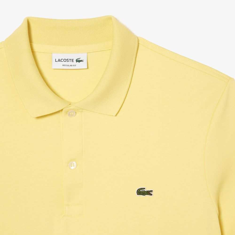 Lacoste Regular Fit Ultra Soft Bomull Jersey Gul | 4083-TCBZQ