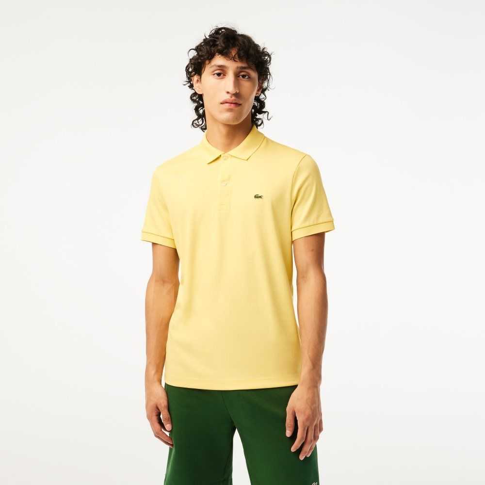 Lacoste Regular Fit Ultra Soft Bomull Jersey Gul | 4083-TCBZQ