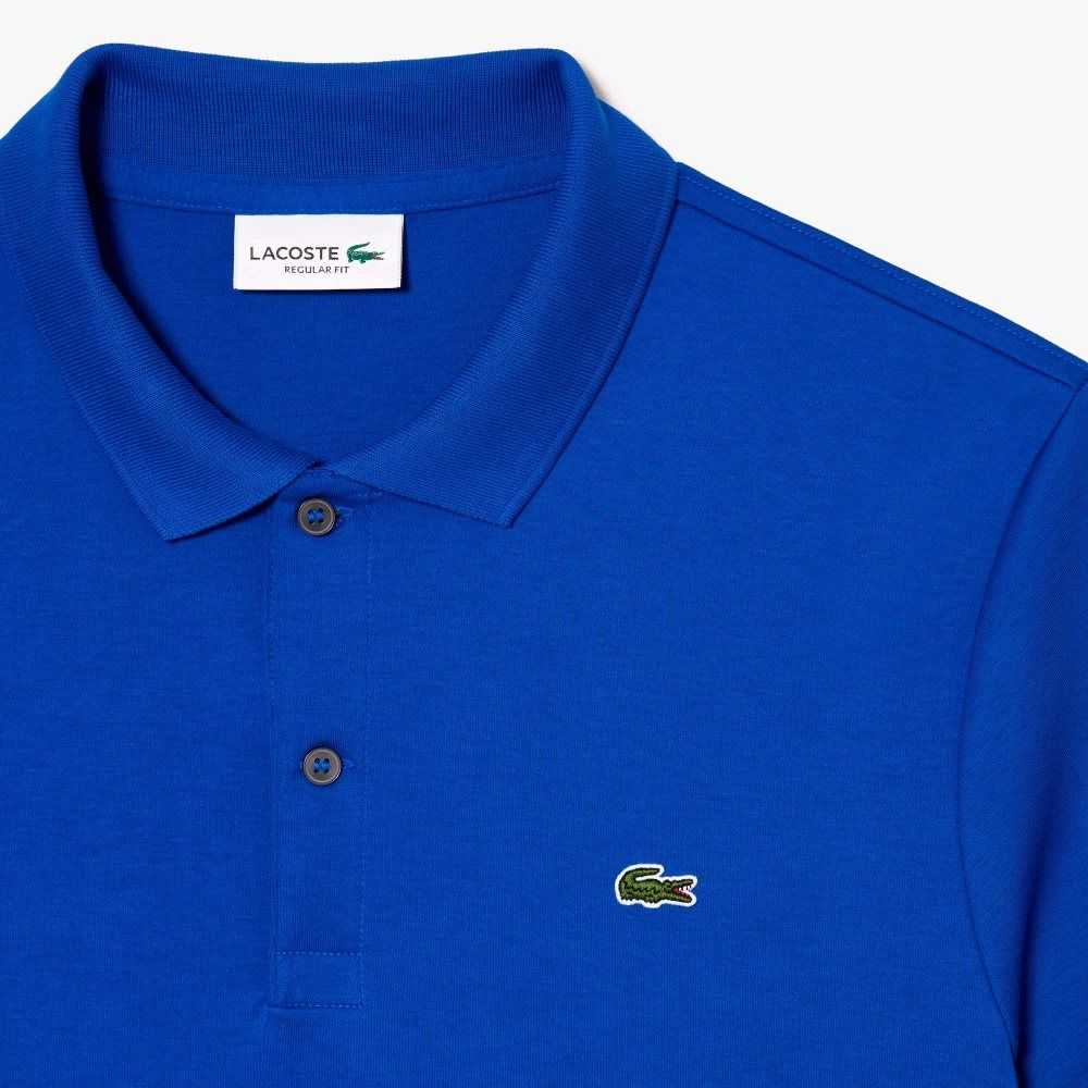 Lacoste Regular Fit Ultra Soft Bomull Jersey Blå | 5904-SHYLK