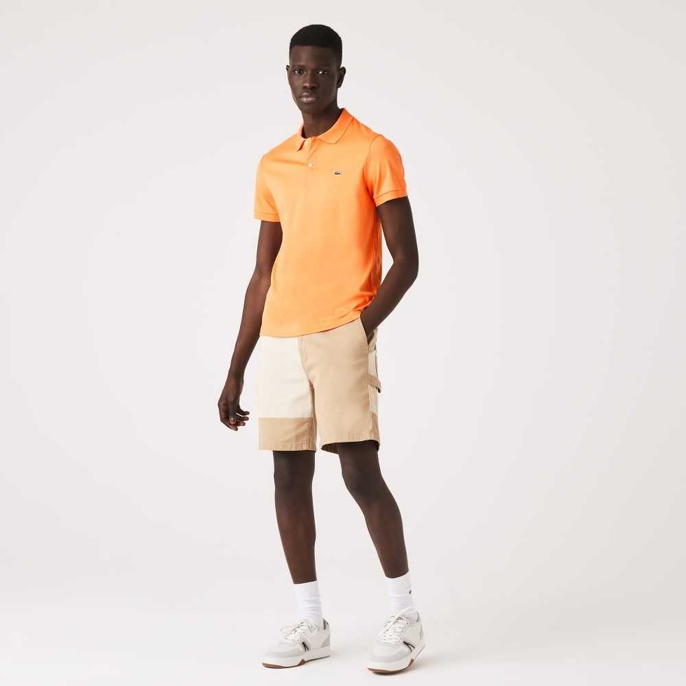 Lacoste Regular Fit Ultra Soft Bomull Jersey Oransje | 6143-SVWAE