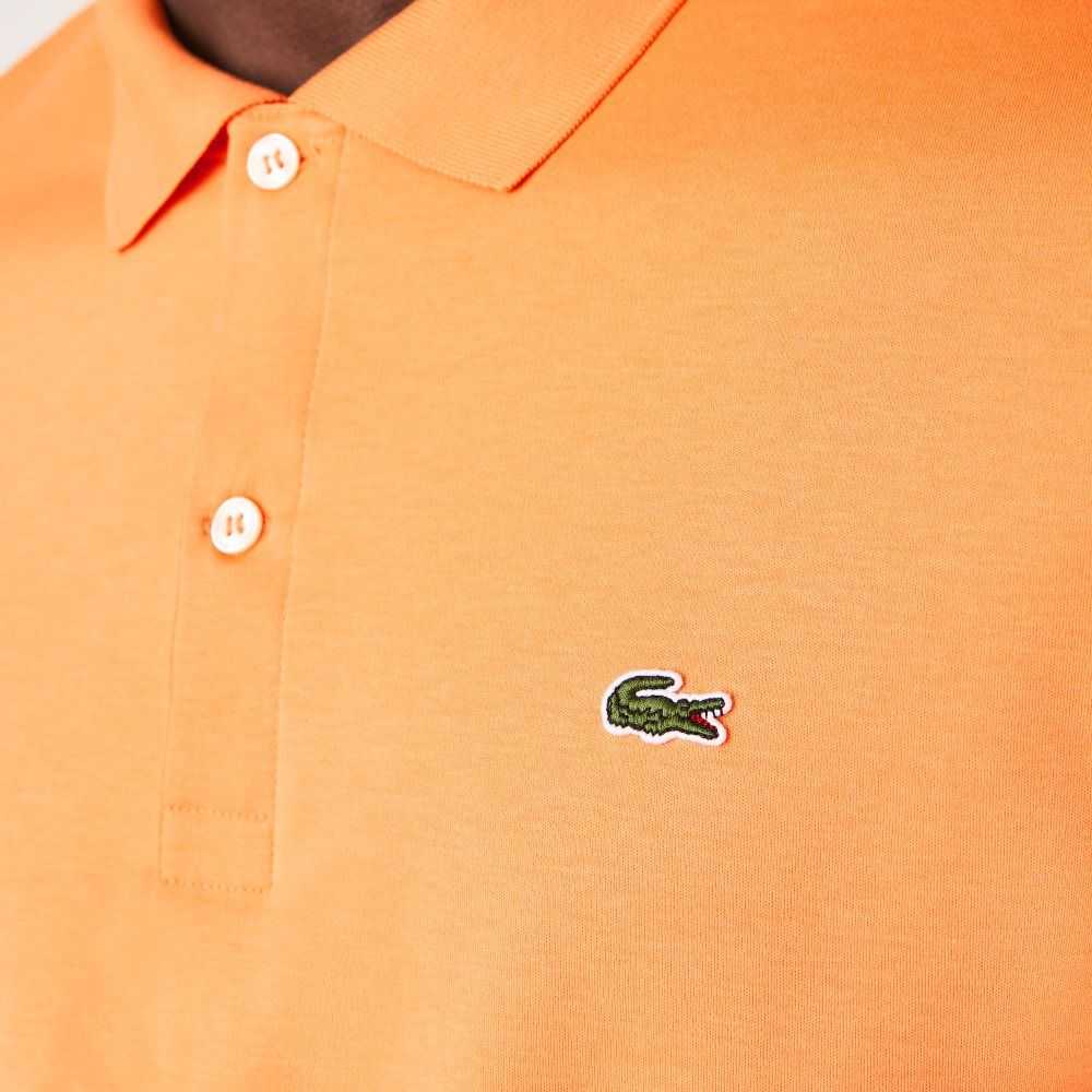 Lacoste Regular Fit Ultra Soft Bomull Jersey Oransje | 6143-SVWAE