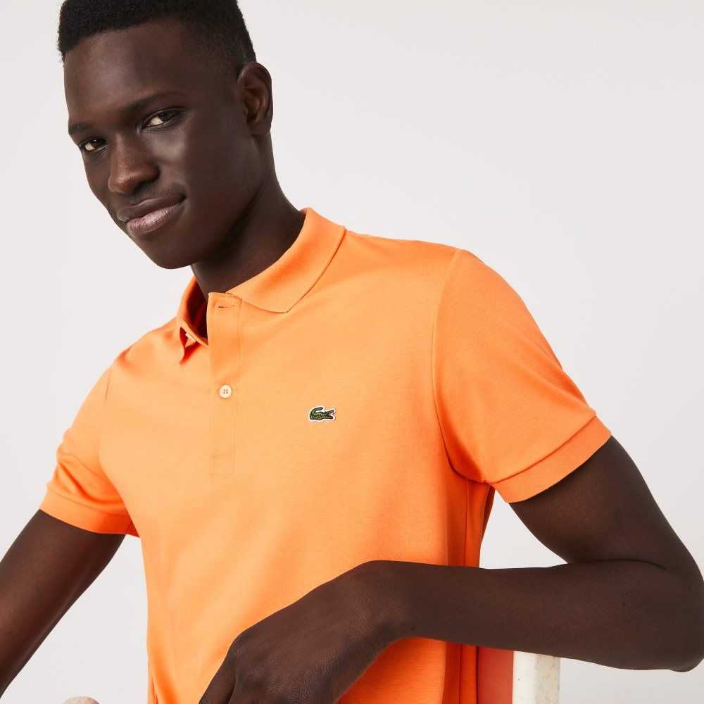 Lacoste Regular Fit Ultra Soft Bomull Jersey Oransje | 6143-SVWAE