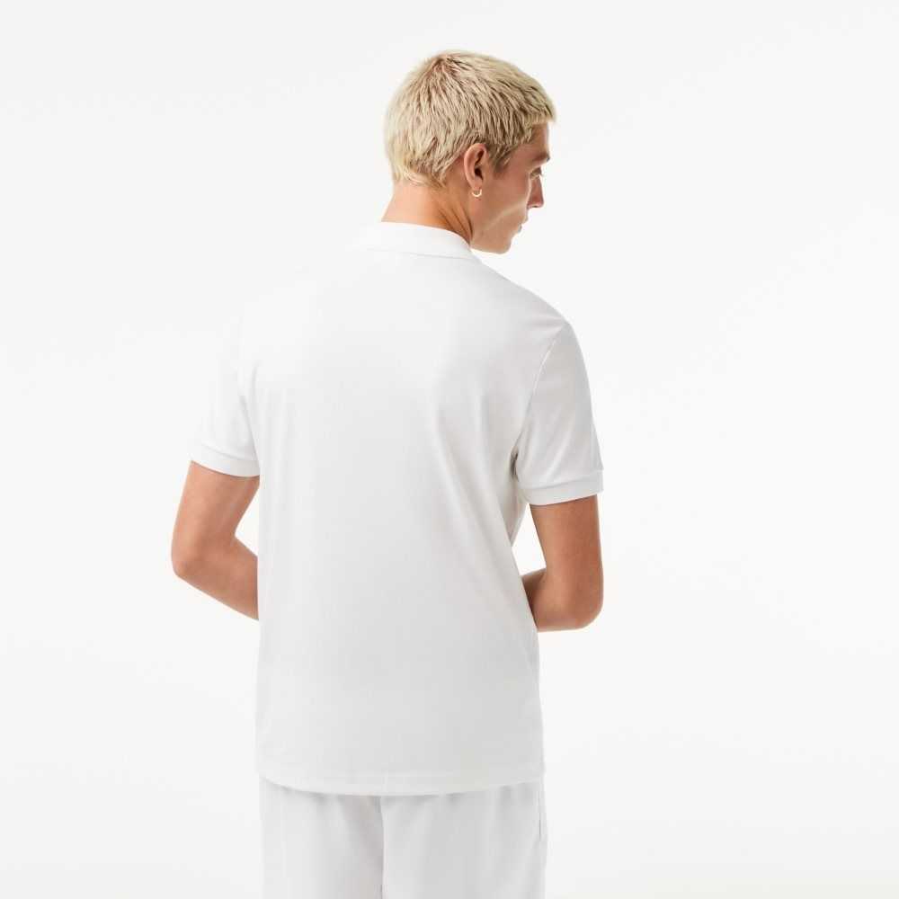 Lacoste Regular Fit Ultra Soft Bomull Jersey Hvite | 7098-WGHYT