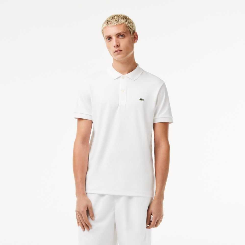 Lacoste Regular Fit Ultra Soft Bomull Jersey Hvite | 7098-WGHYT