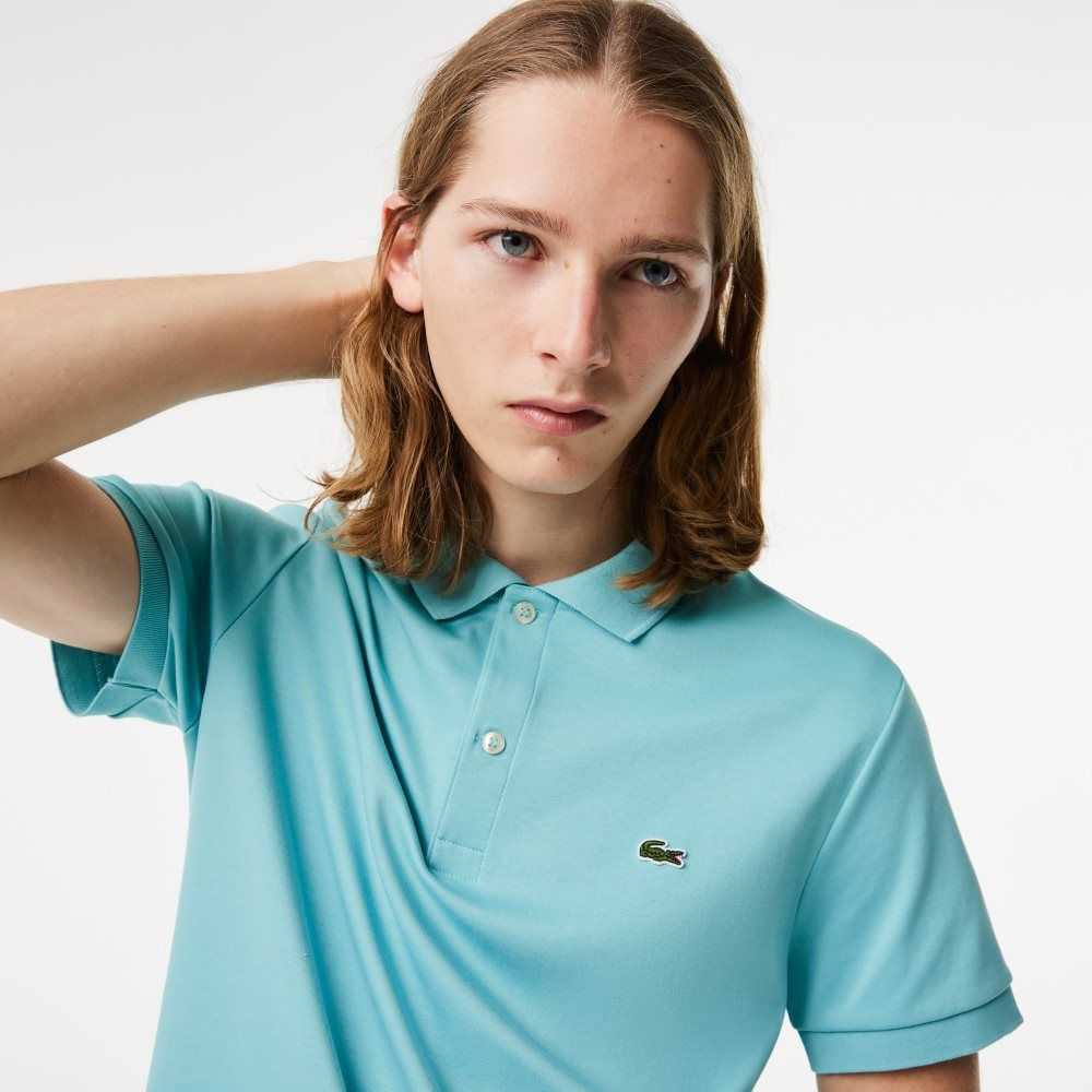 Lacoste Regular Fit Ultra Soft Bomull Jersey Mint | 7980-PHBMJ