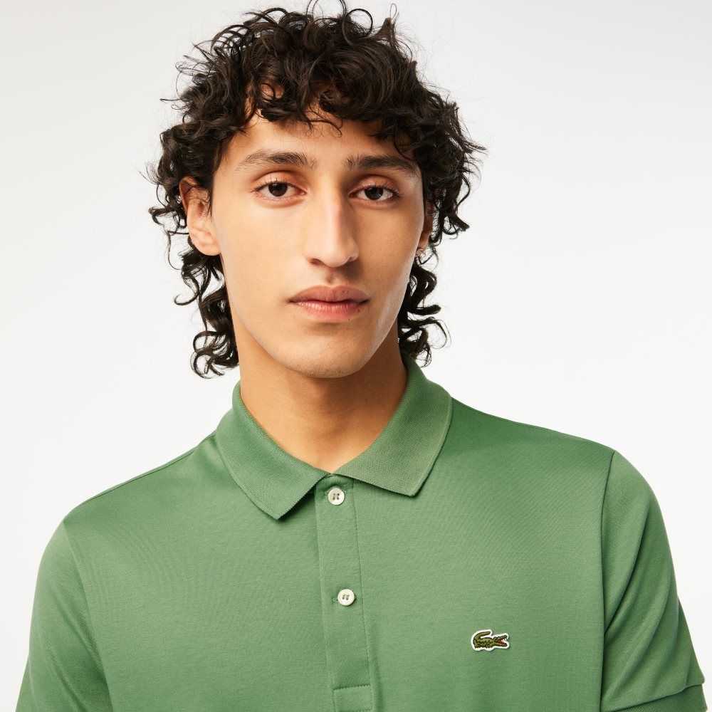 Lacoste Regular Fit Ultra Soft Bomull Jersey Khaki Grønn | 9682-QXSUB