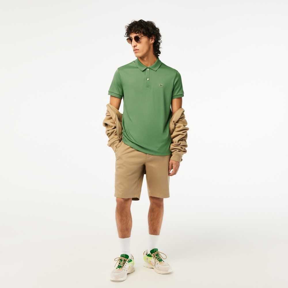 Lacoste Regular Fit Ultra Soft Bomull Jersey Khaki Grønn | 9682-QXSUB