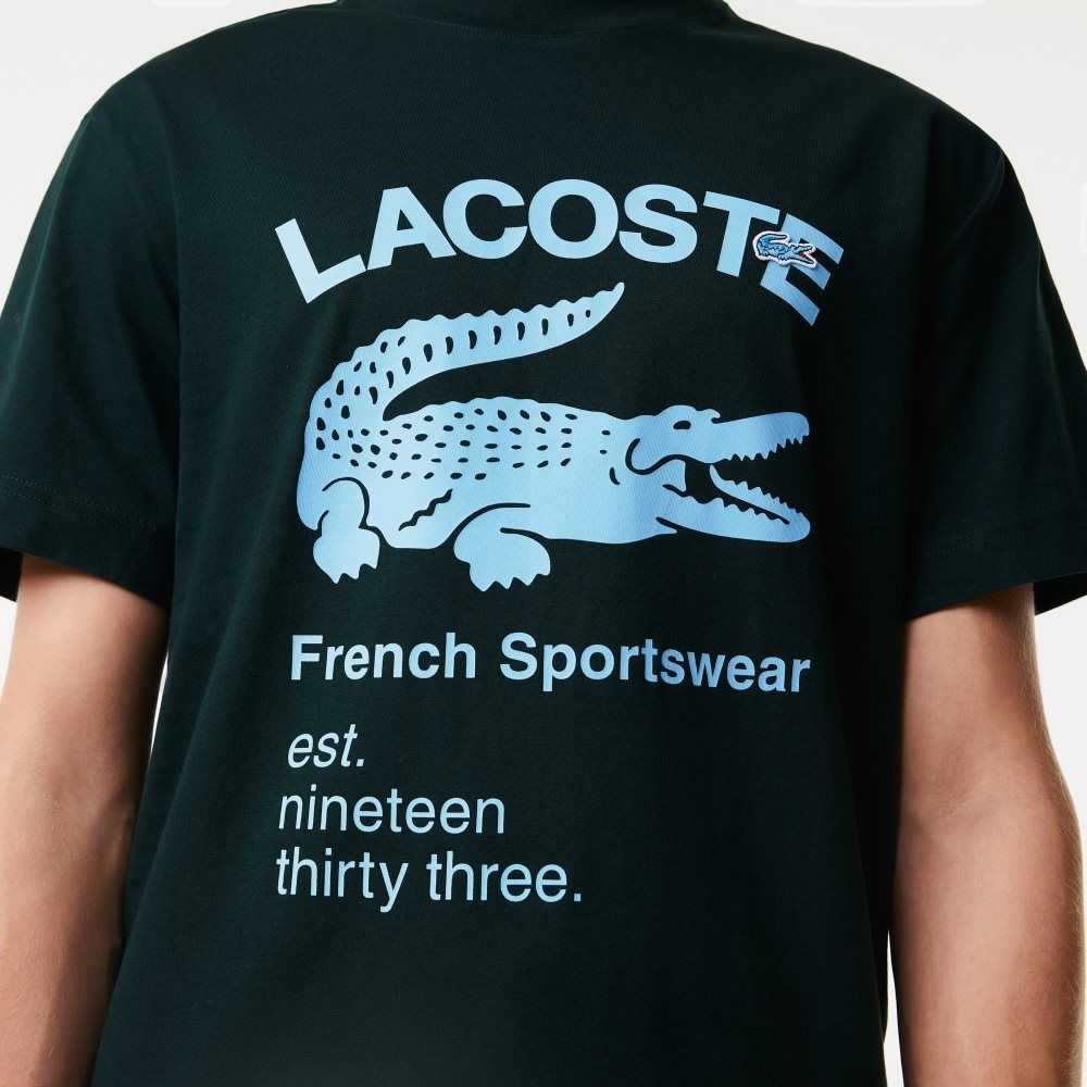 Lacoste Relaxed Fit Crocodile Grønn | 5274-BCQLI