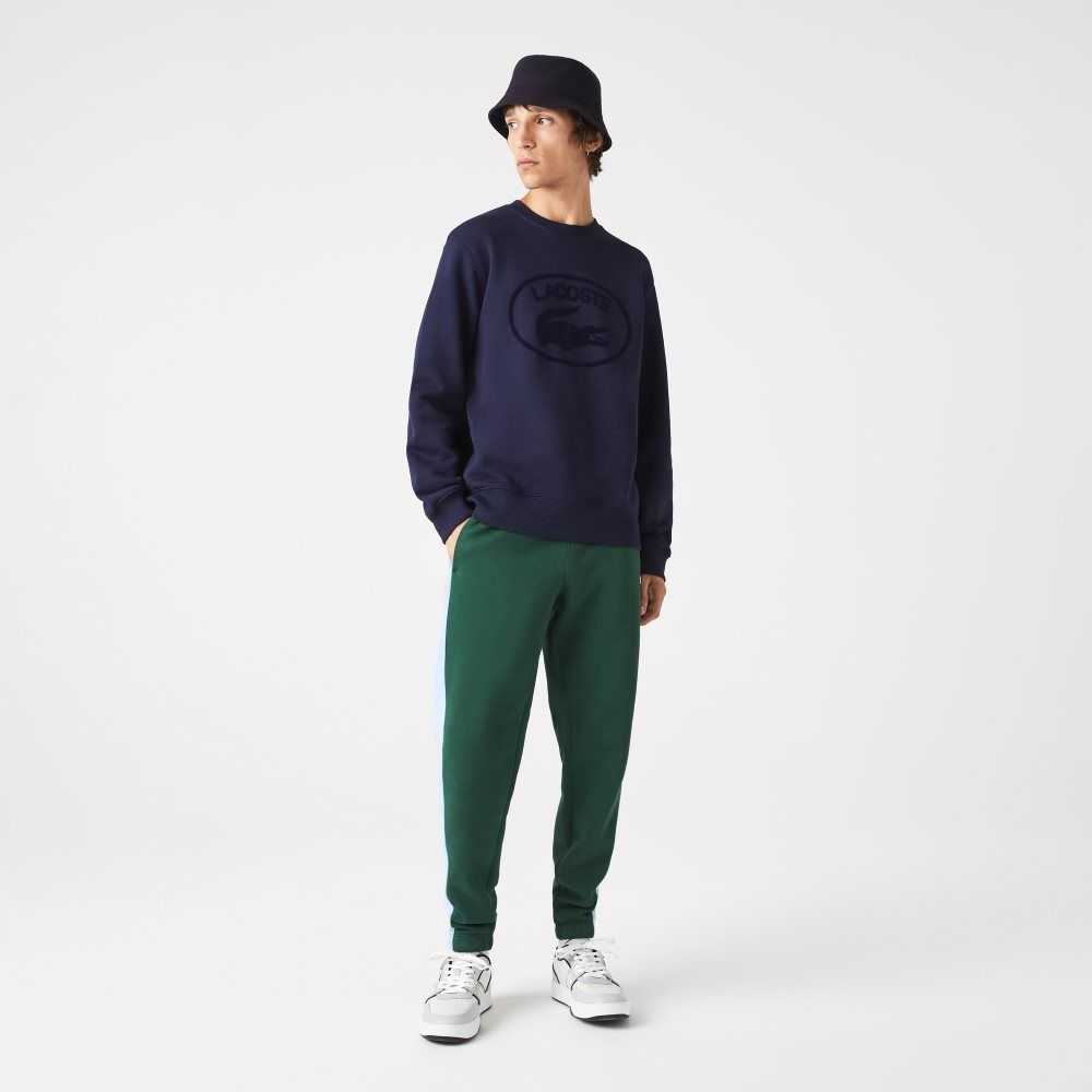 Lacoste Relaxed Fit Organic Bomull Marineblå Blå | 1895-POTLC