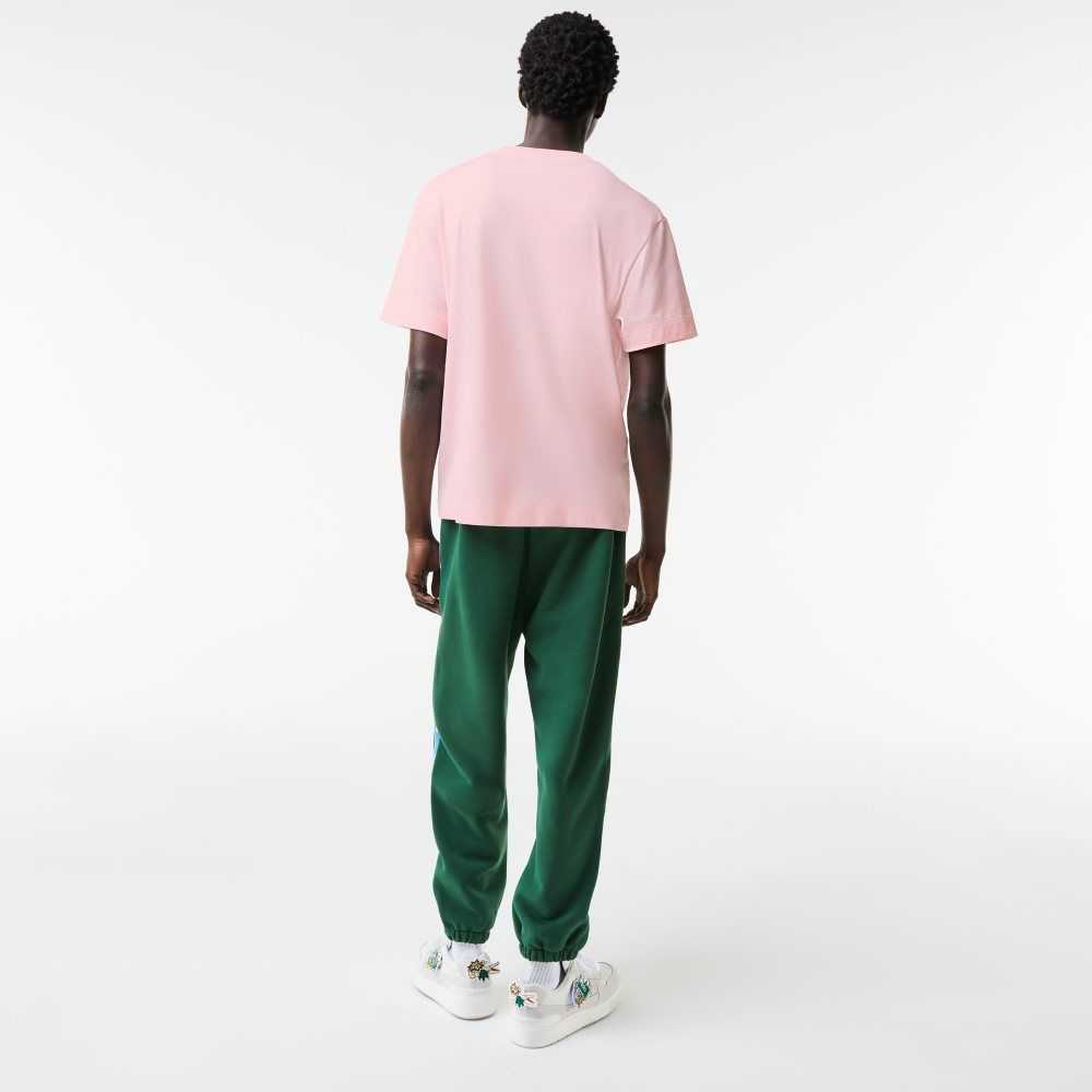 Lacoste Relaxed Fit Oversized Crocodile Lyse Rosa | 1976-PWKSX