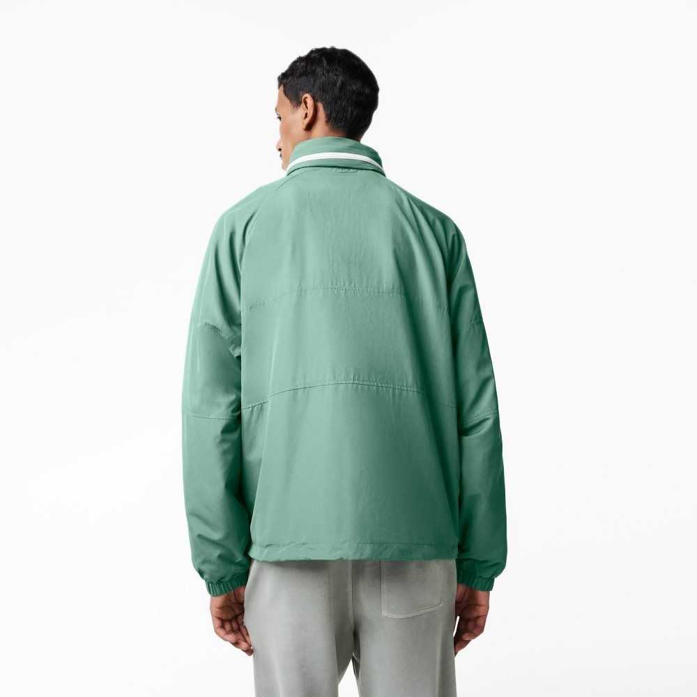 Lacoste Removable Hood Vann-Repellent Khaki Grønn | 2159-UMRZA