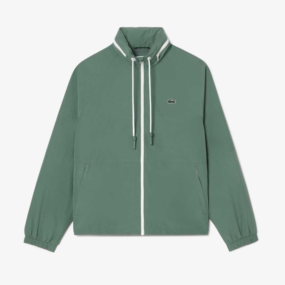 Lacoste Removable Hood Vann-Repellent Khaki Grønn | 2159-UMRZA