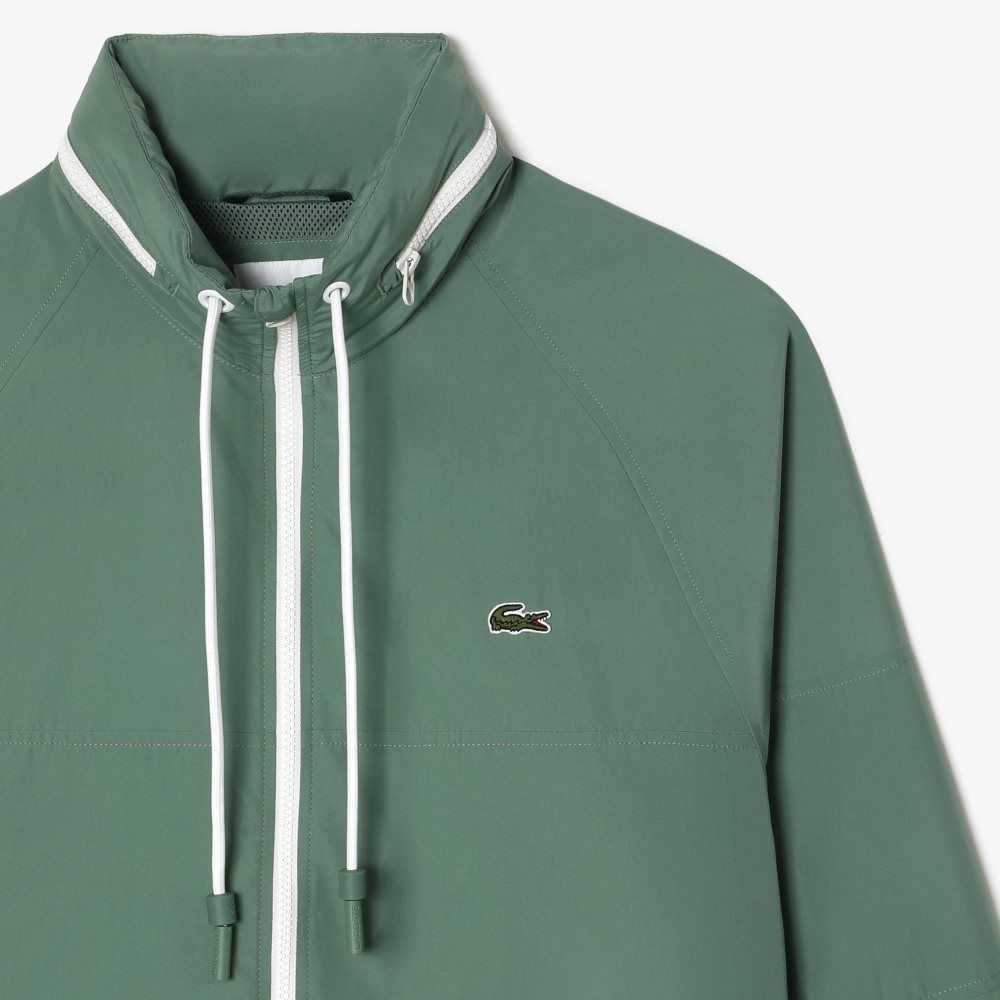 Lacoste Removable Hood Vann-Repellent Khaki Grønn | 2159-UMRZA