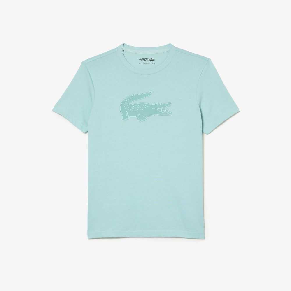 Lacoste SPORT 3D Print Crocodile Pustende Jersey Lyse Grønn Grønn | 7689-JHLON