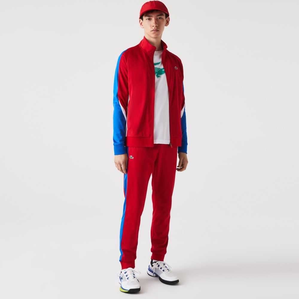 Lacoste SPORT Abrasion-Resistant Tennis Rød Blå Hvite | 5972-EZGJK