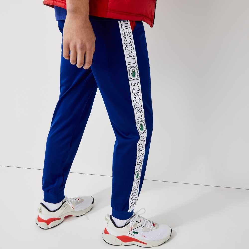 Lacoste SPORT Branded Bands Tracksuit Blå Rød Hvite | 2648-BXSUT