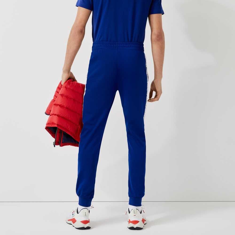 Lacoste SPORT Branded Bands Tracksuit Blå Rød Hvite | 2648-BXSUT