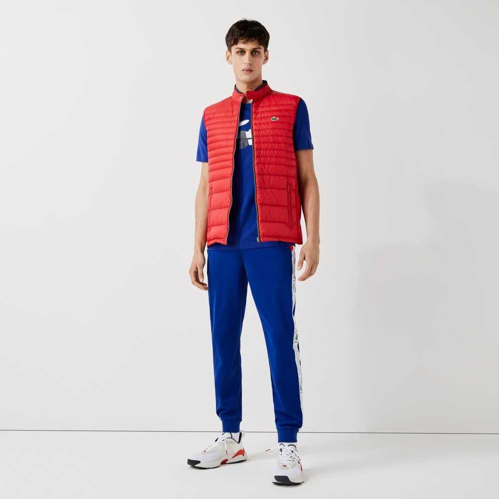 Lacoste SPORT Branded Bands Tracksuit Blå Rød Hvite | 2648-BXSUT