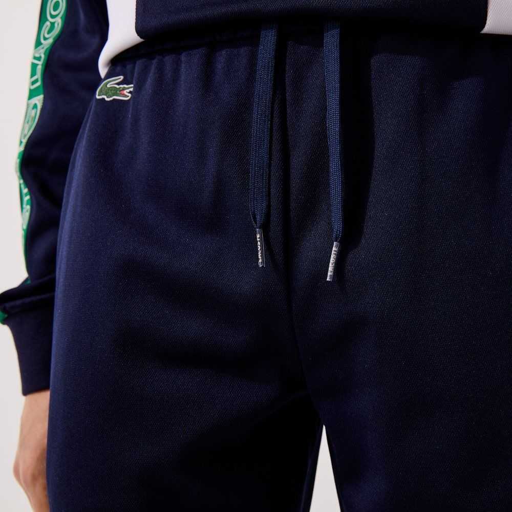 Lacoste SPORT Branded Bands Tracksuit Marineblå Blå Hvite Grønn | 1685-VQBPU