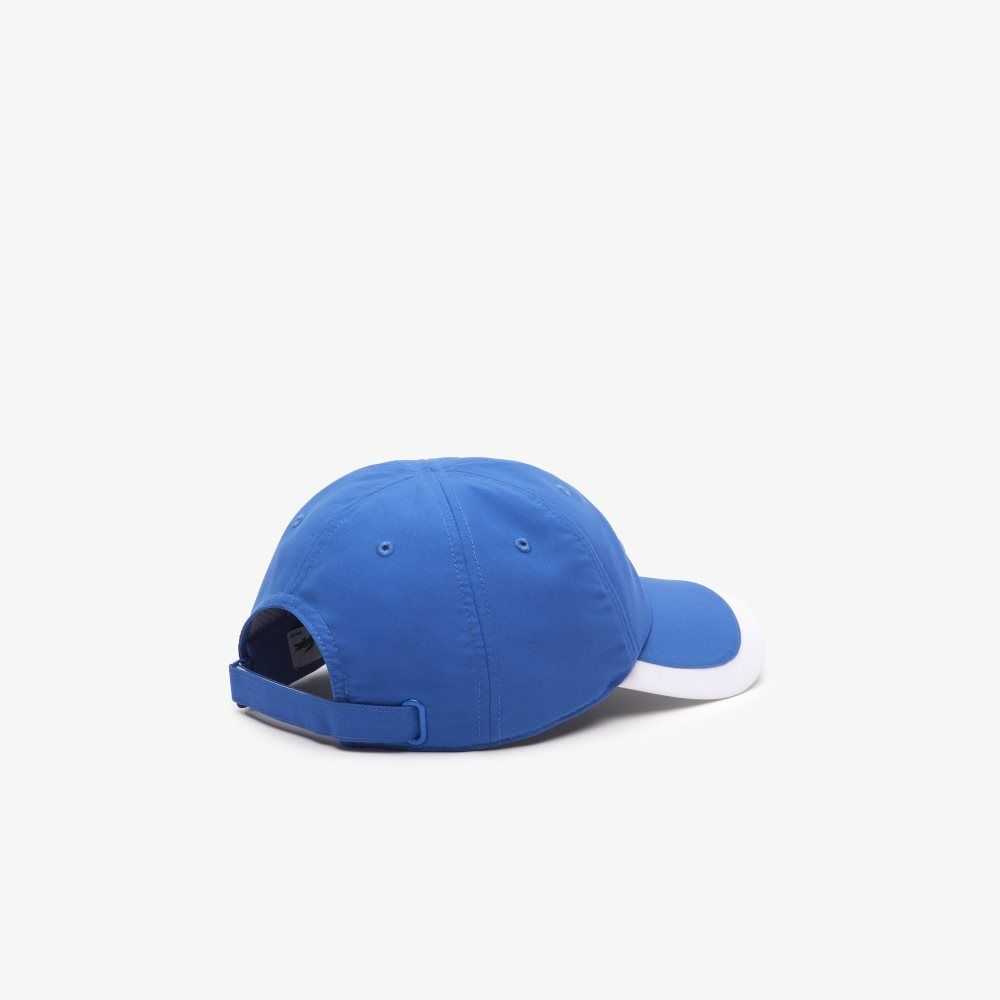 Lacoste SPORT Contrast Border Lette Blå Hvite | 1463-JBKAP