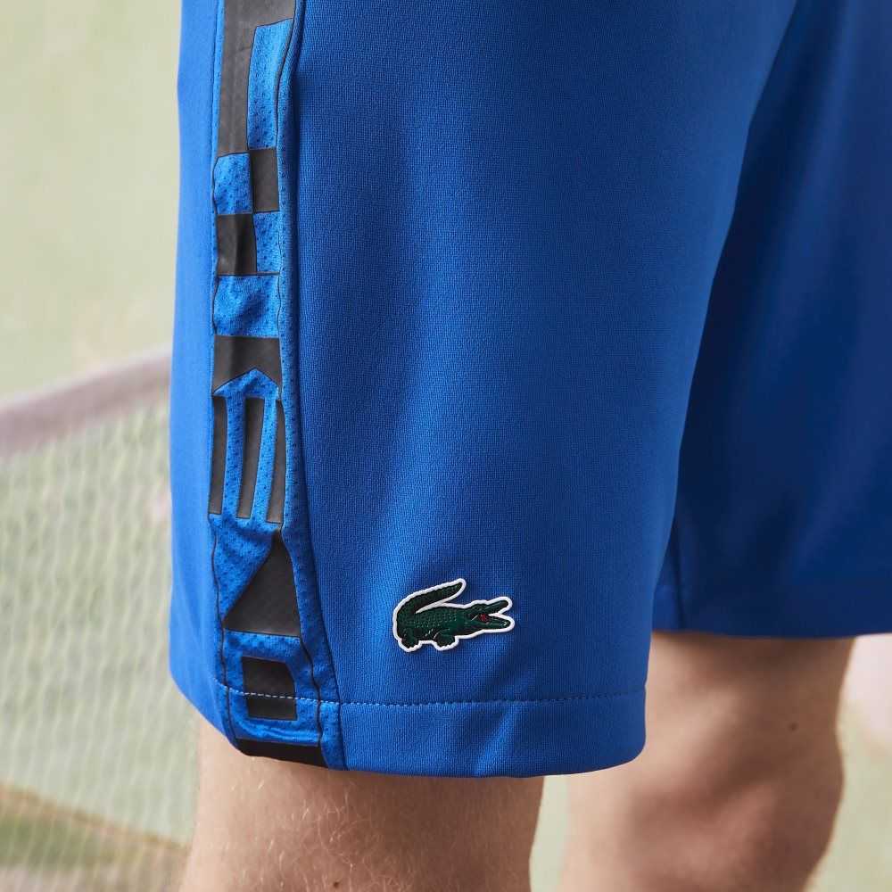 Lacoste SPORT Contrast Print Tennis Blå Svarte | 0479-OBFVZ