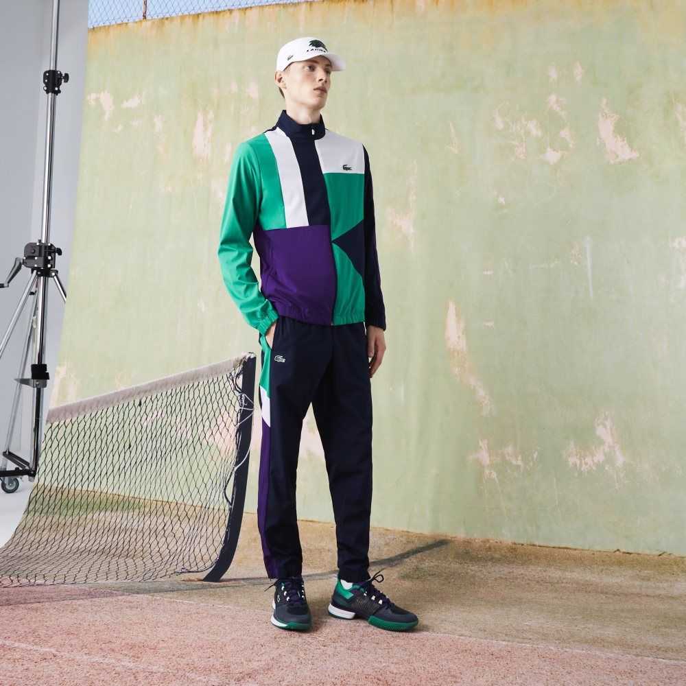 Lacoste SPORT Crocodile Print Tennis Tracksuit Marineblå Blå Grønn Lilla Hvite | 2978-ZWPRE