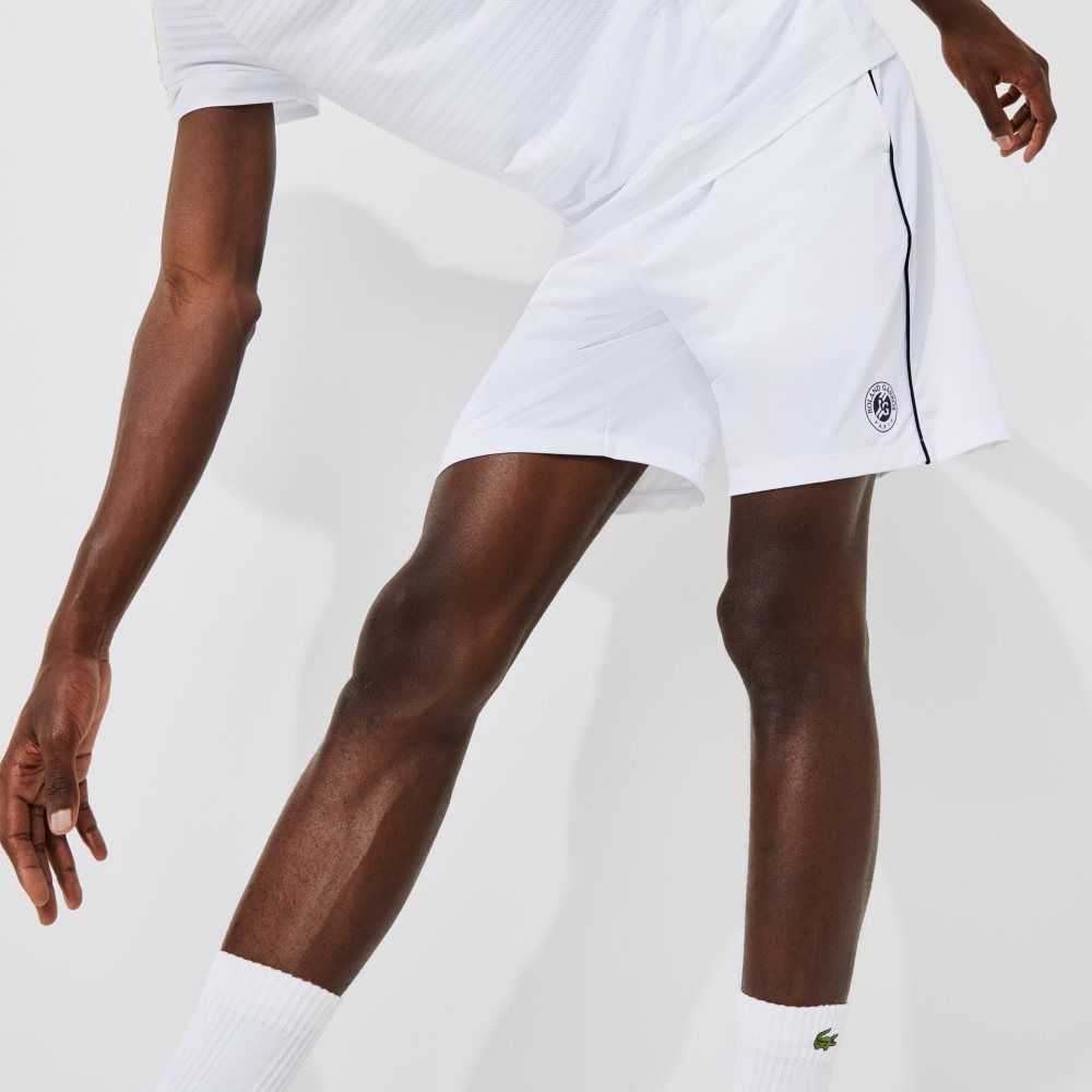 Lacoste SPORT French Open Edition Lette Stretch Hvite Marineblå Blå | 8695-XLCSN