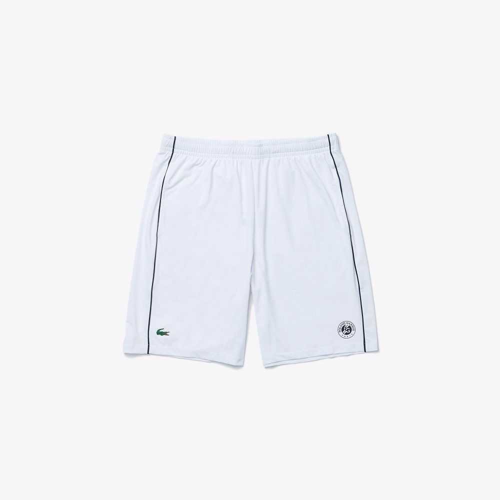 Lacoste SPORT French Open Edition Lette Stretch Hvite Marineblå Blå | 8695-XLCSN