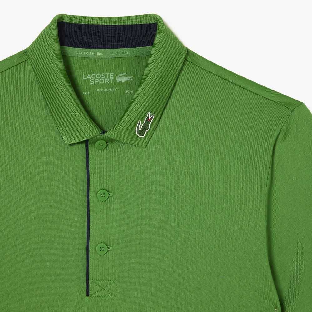 Lacoste SPORT Jersey Golf Grønn Marineblå Blå | 3194-HILOY