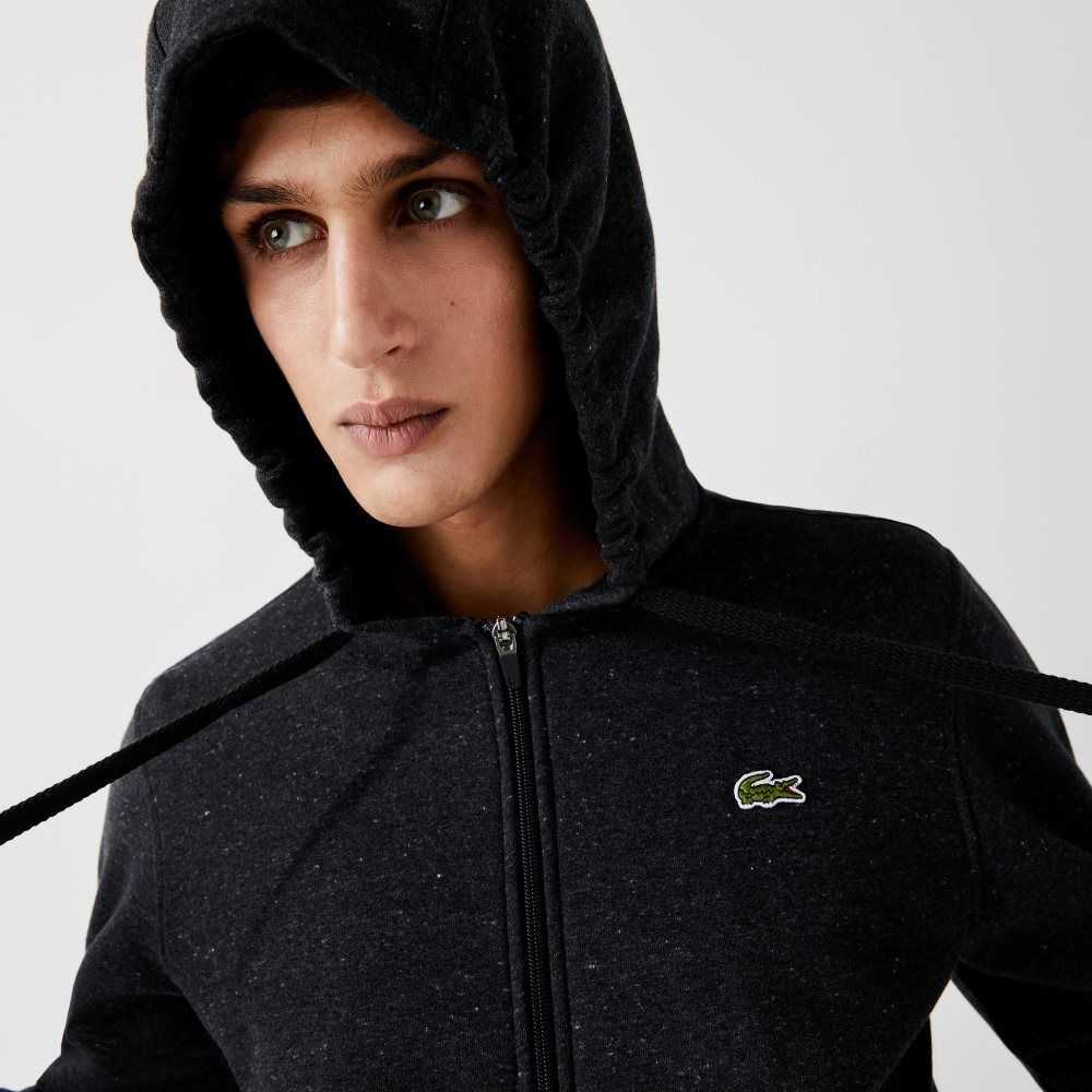 Lacoste SPORT Lette Bi-material Hoodie Grå | 1820-MYEVL